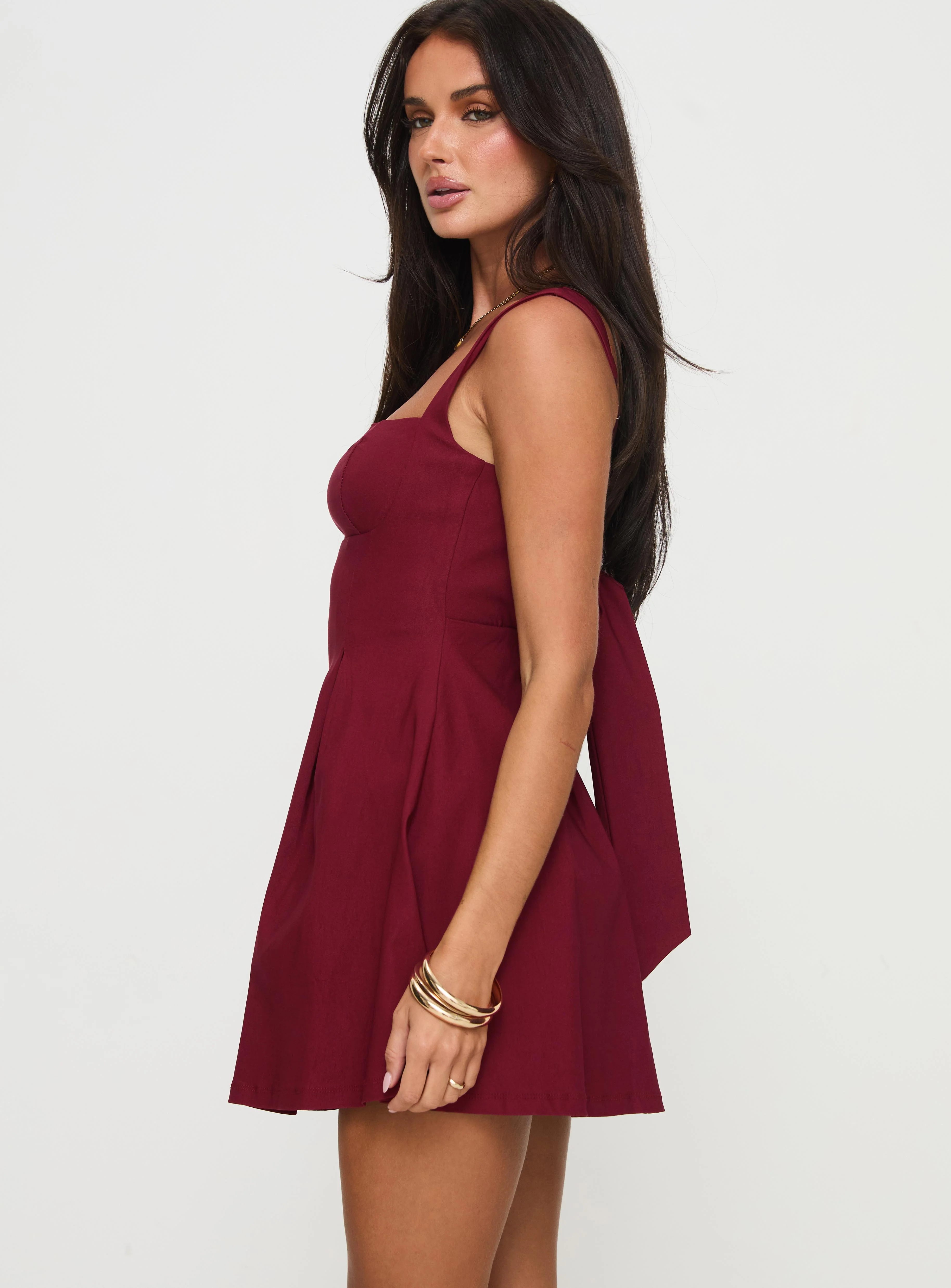 Xanthus Mini Dress Red Petite