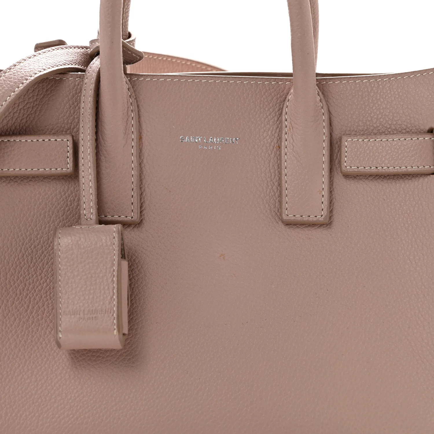 Grained Calfskin Nano Sac De Jour Pale Blush - Top Club