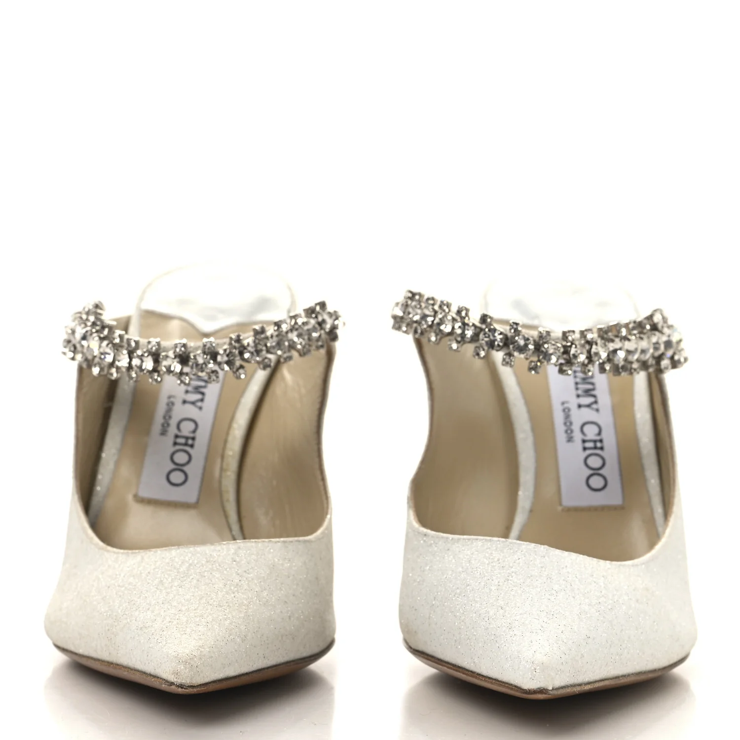 Canvas Glitter Crystal Bing 100 Pumps 36 White - Top Club