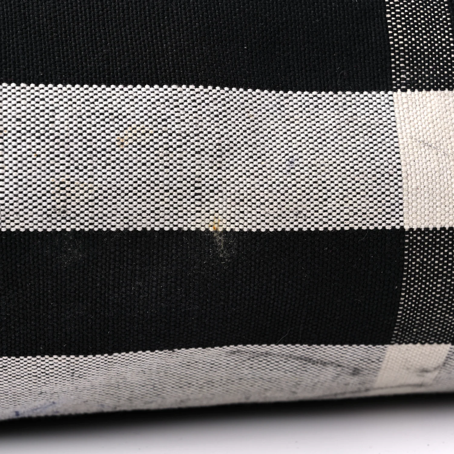 Coated Canvas Mega Check Medium Doodle Tote Black White - Top Club