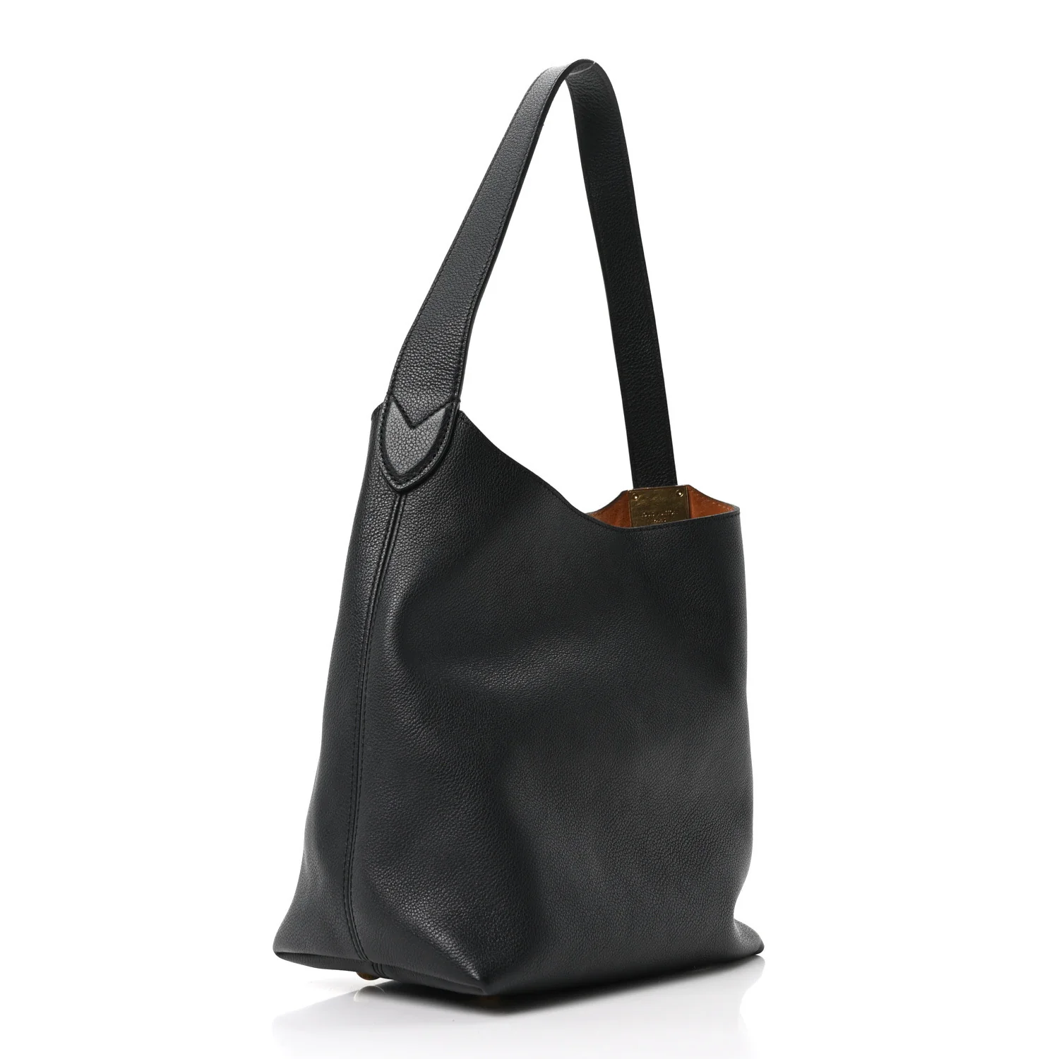 Grained Calfskin Low Key Hobo PM Black - Top Club