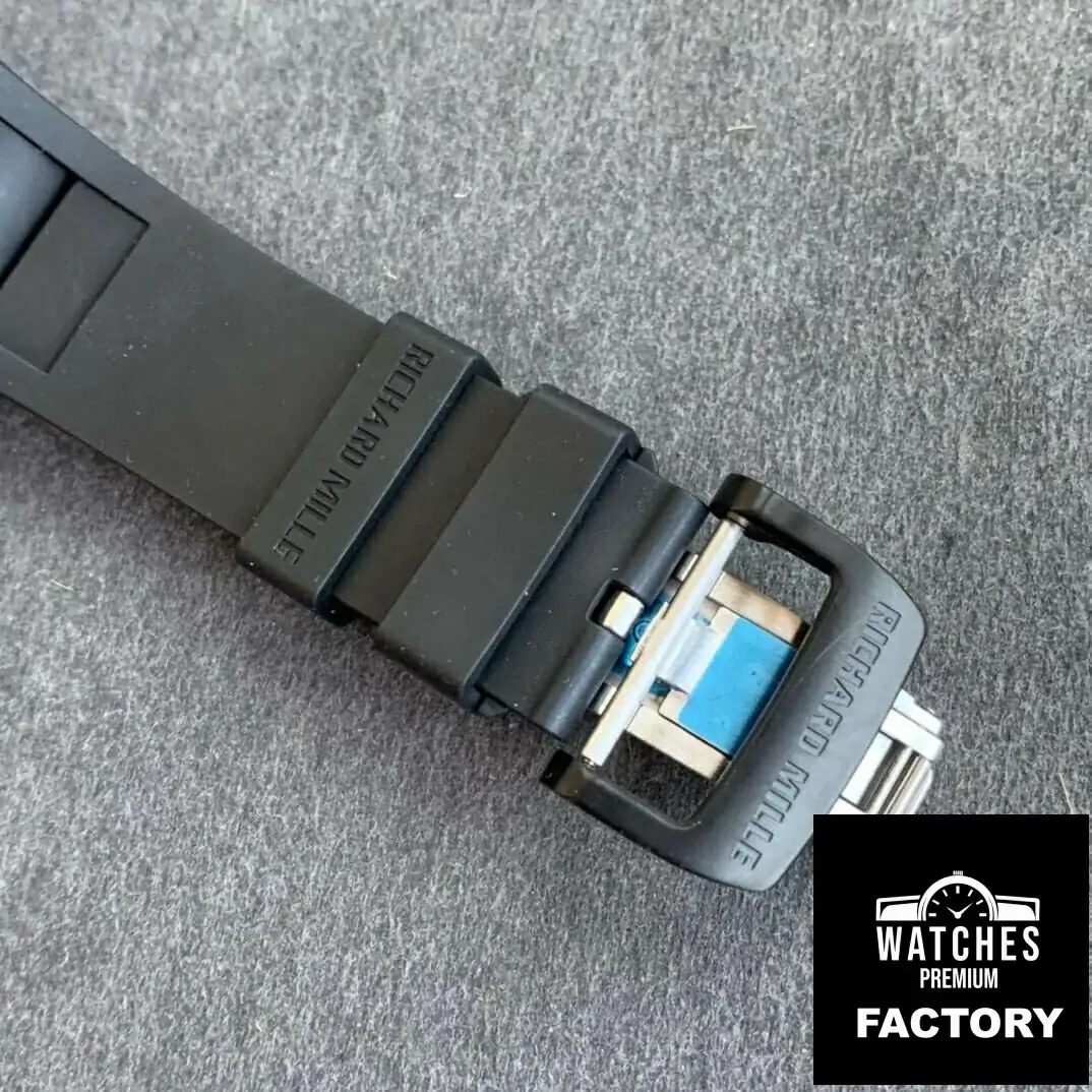 Richard Mille RM035-02 KV Factory Black Rubber Strap