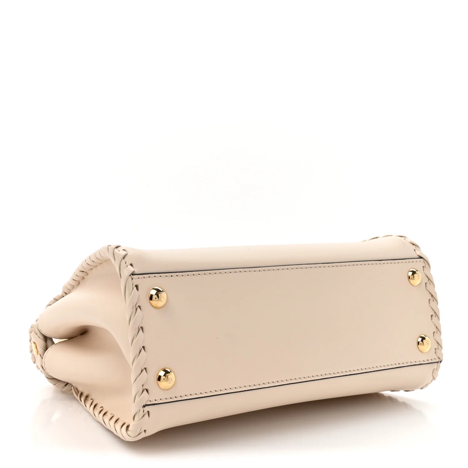Nappa Interlace Mini Peekaboo Iconic Satchel Camelia - Top Club