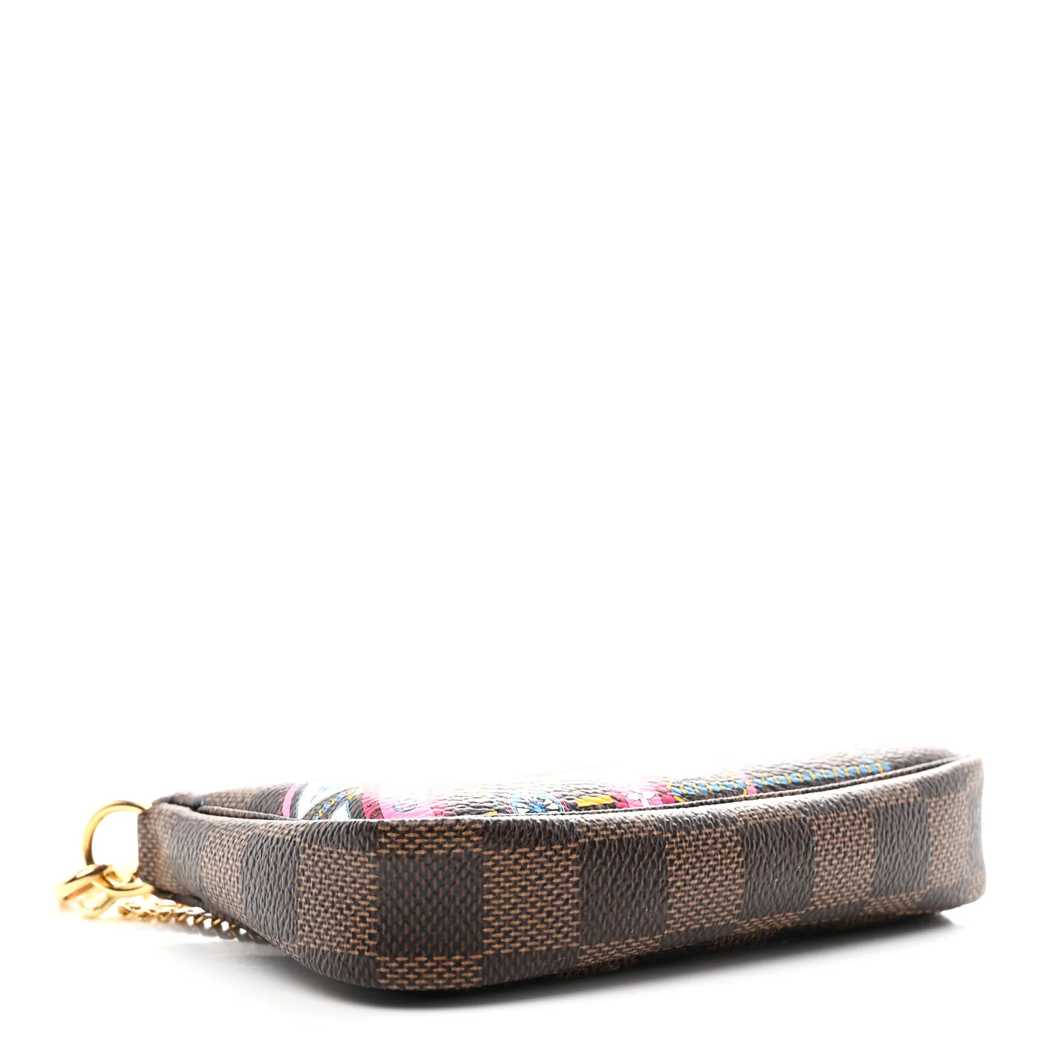 Damier Ebene 2020 Christmas Animation Big Wheel Mini Pochette Accessories Rose Ballerine - Top Club