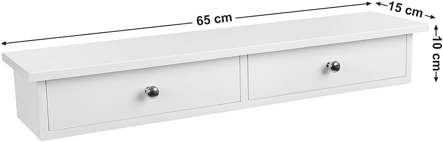 Wandplank zwevend met 2 lades Zwevende wandplank met 2 lades #1