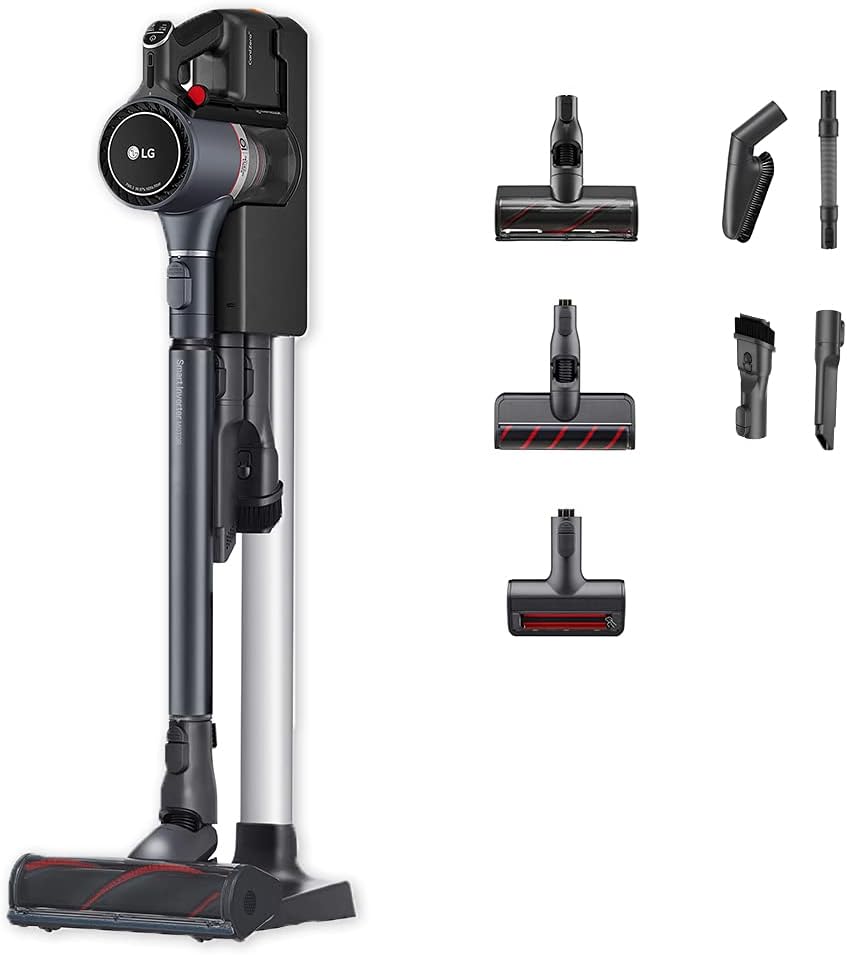 CordZero A9K-PRO1G Aspirapolvere Senza Fili Potente 200W, Autonomia 120 Minuti, con Wi-Fi, 3 Spazzole e 4 Accessori, Scopa Elettrica con Tubo Telescopico e 2 Batterie Ricaricabili