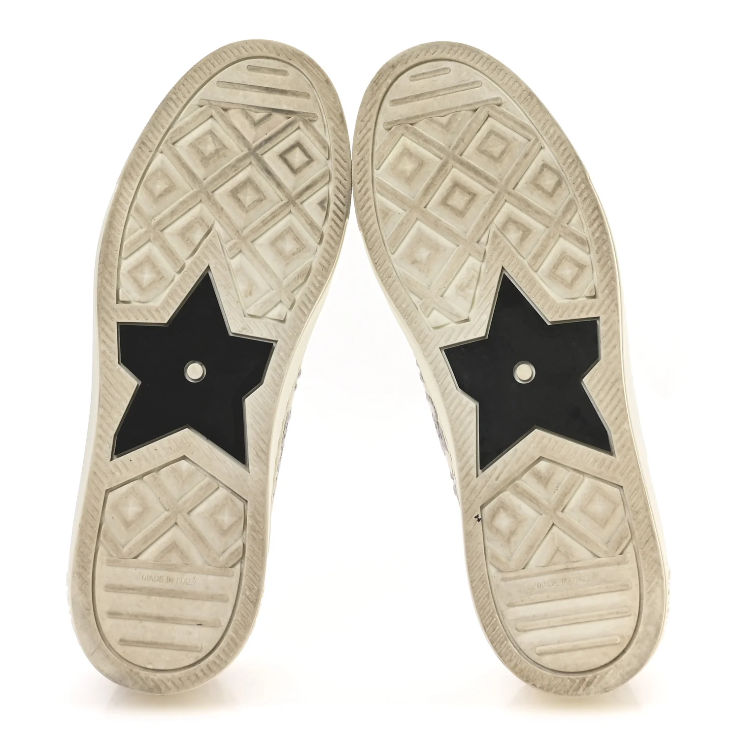 Canvas Oblique Walk'N'Dior Low Top Sneakers 36.5 Grey Stone - Top Club