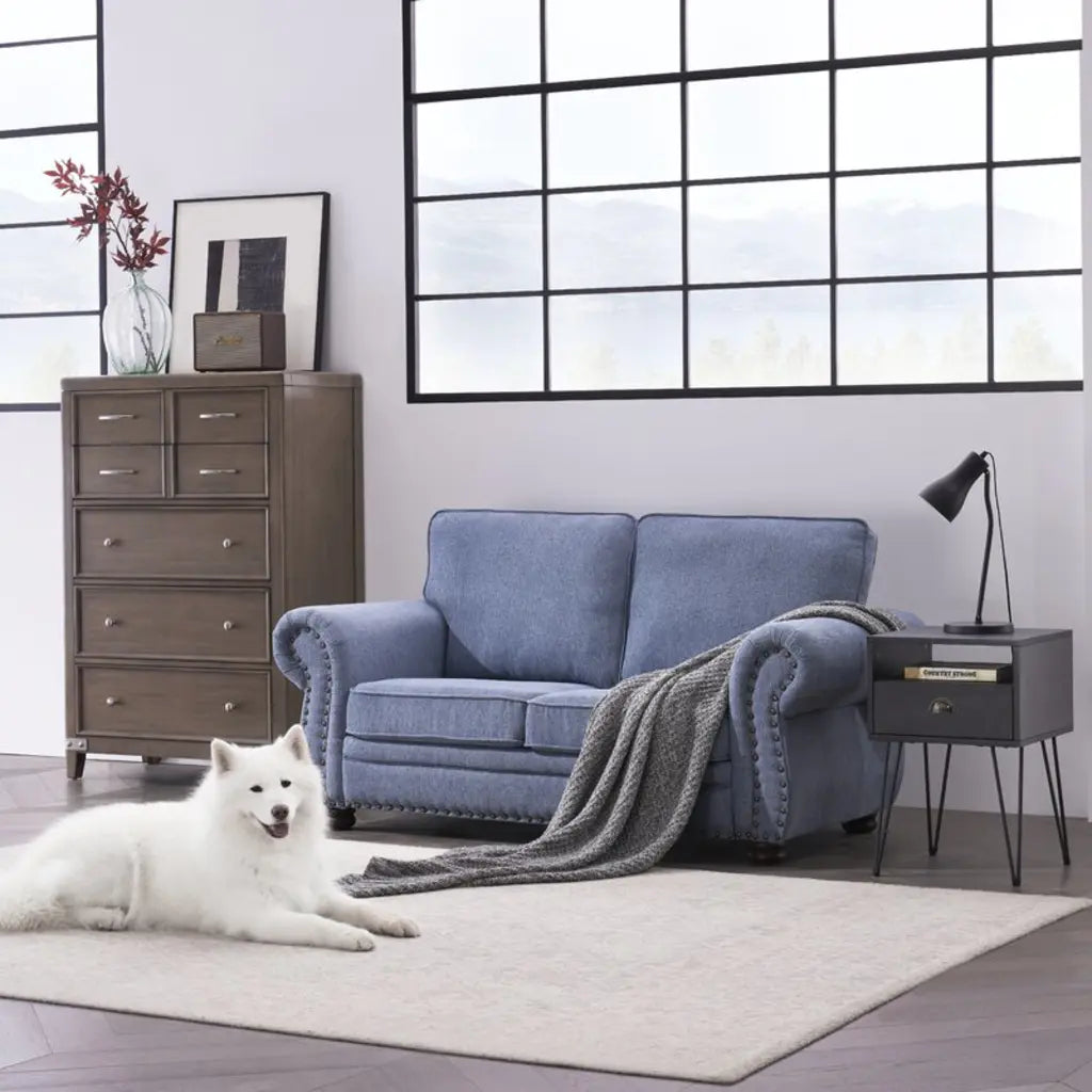 Norberto 66''' Rolled Arm Loveseat