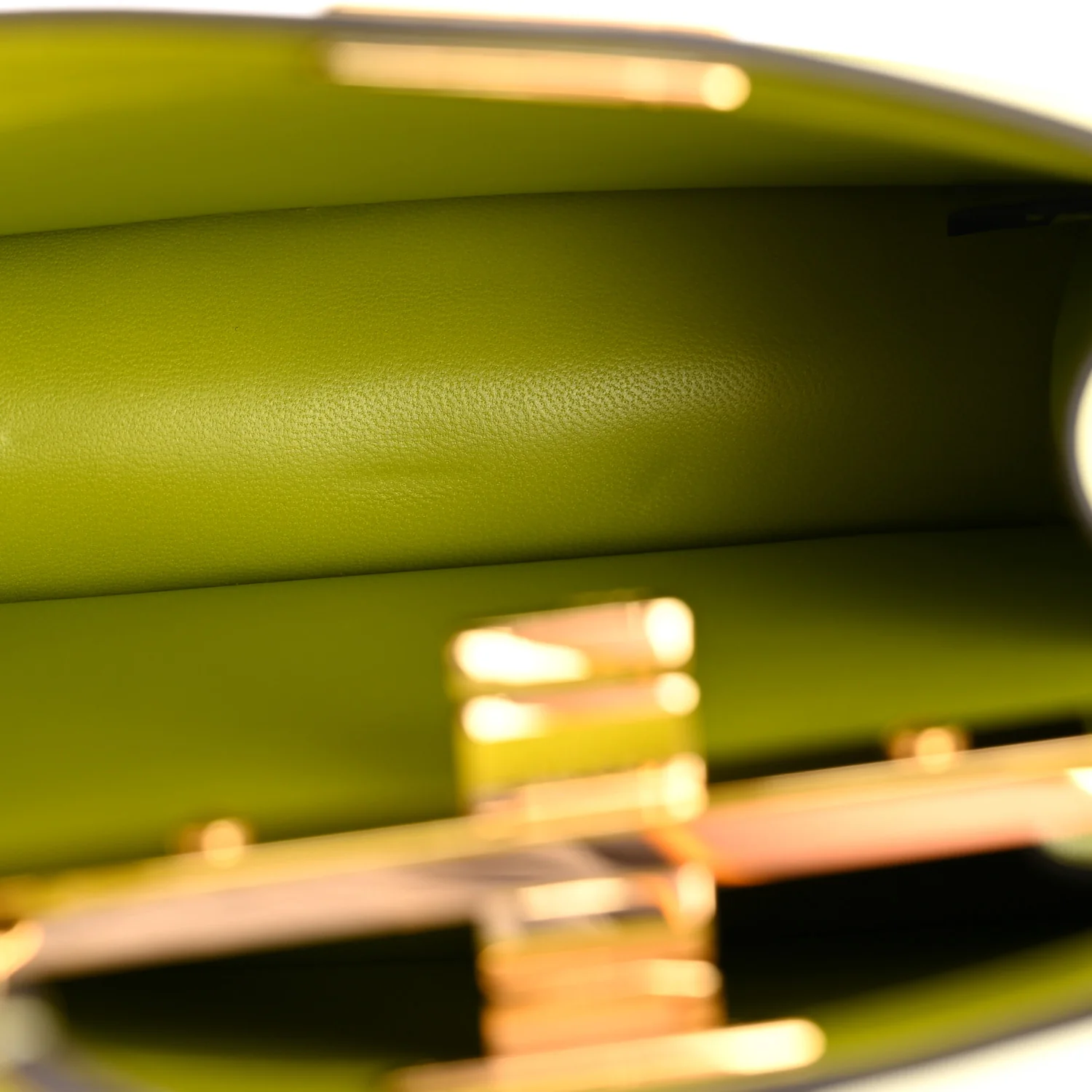 Shiny Nappa Petite Peekaboo I SEE U Satchel  Wasabi - Top Club
