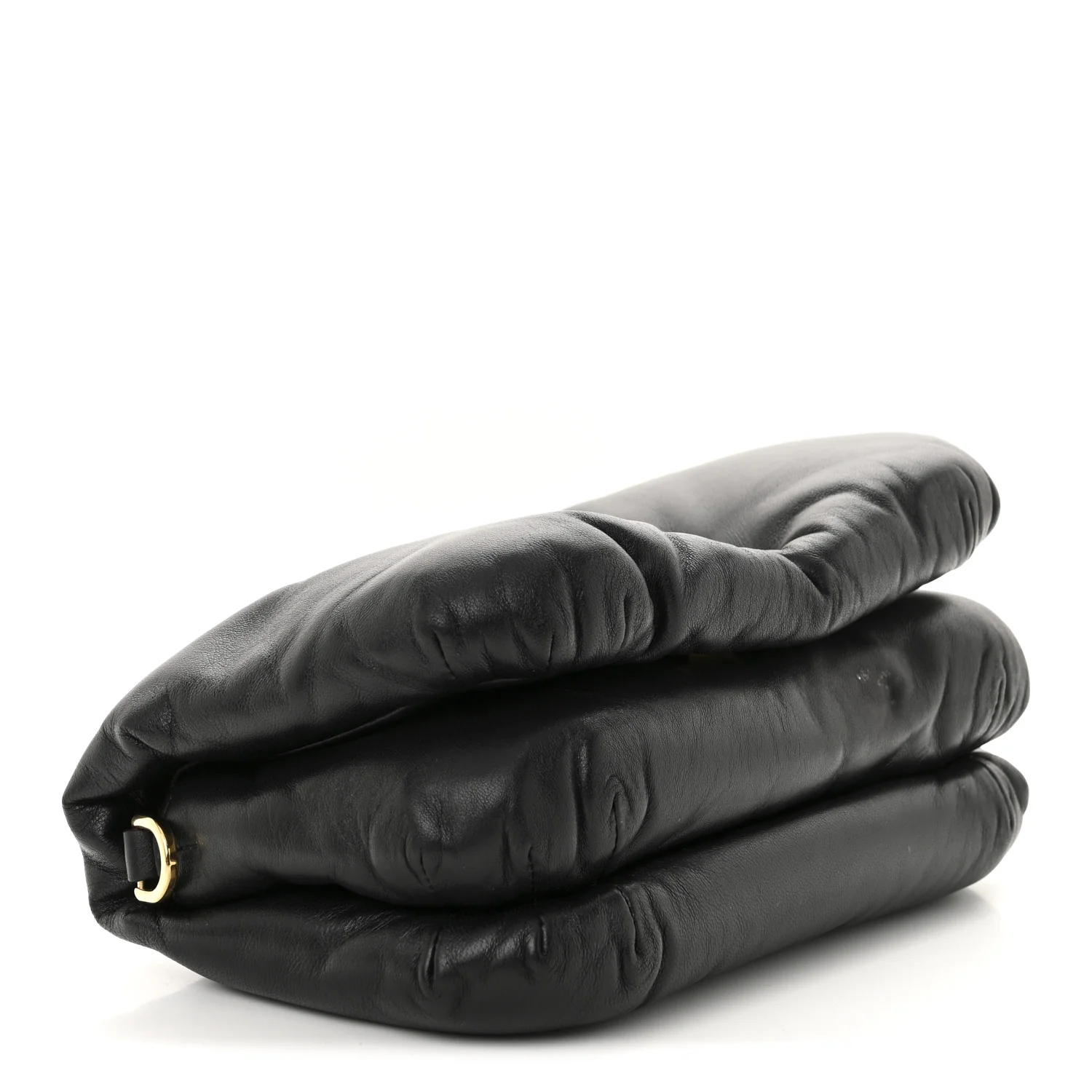 Shiny Nappa Lambskin Mini Goya Puffer Bag Black - Top Club