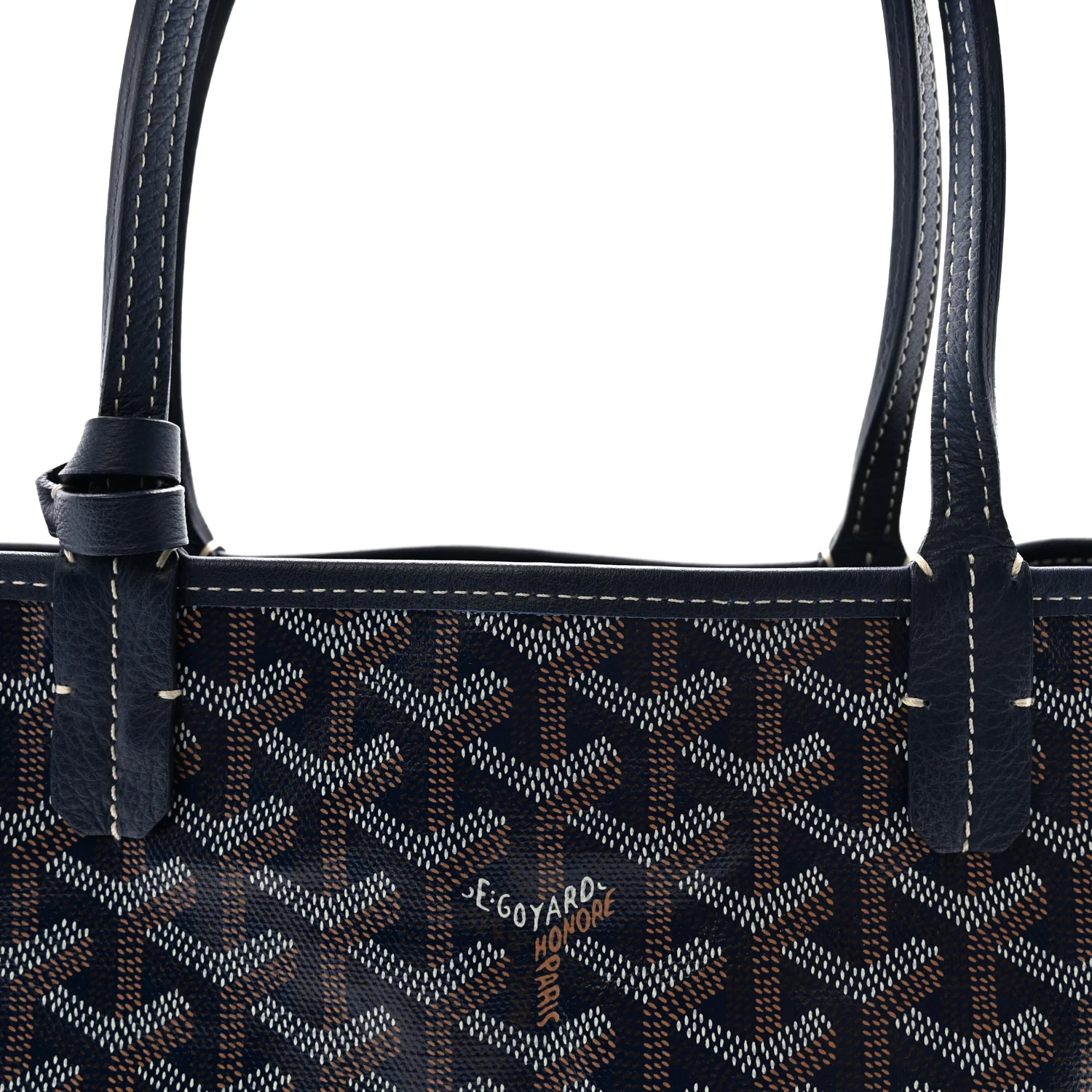 Goyardine Reversible Mini Anjou Navy - Top Club
