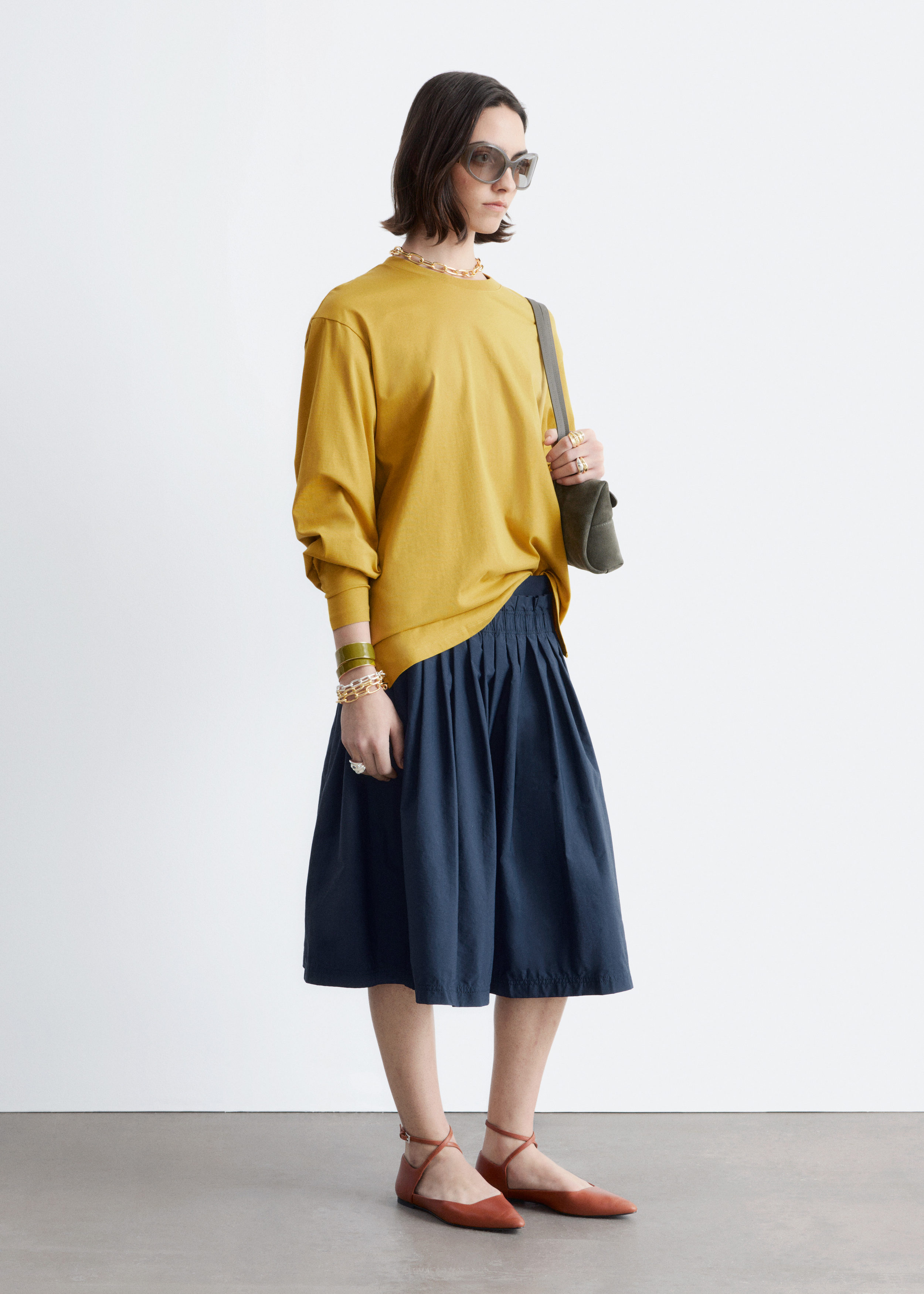 & Other Stories LONG-SLEEVE JERSEY TOP