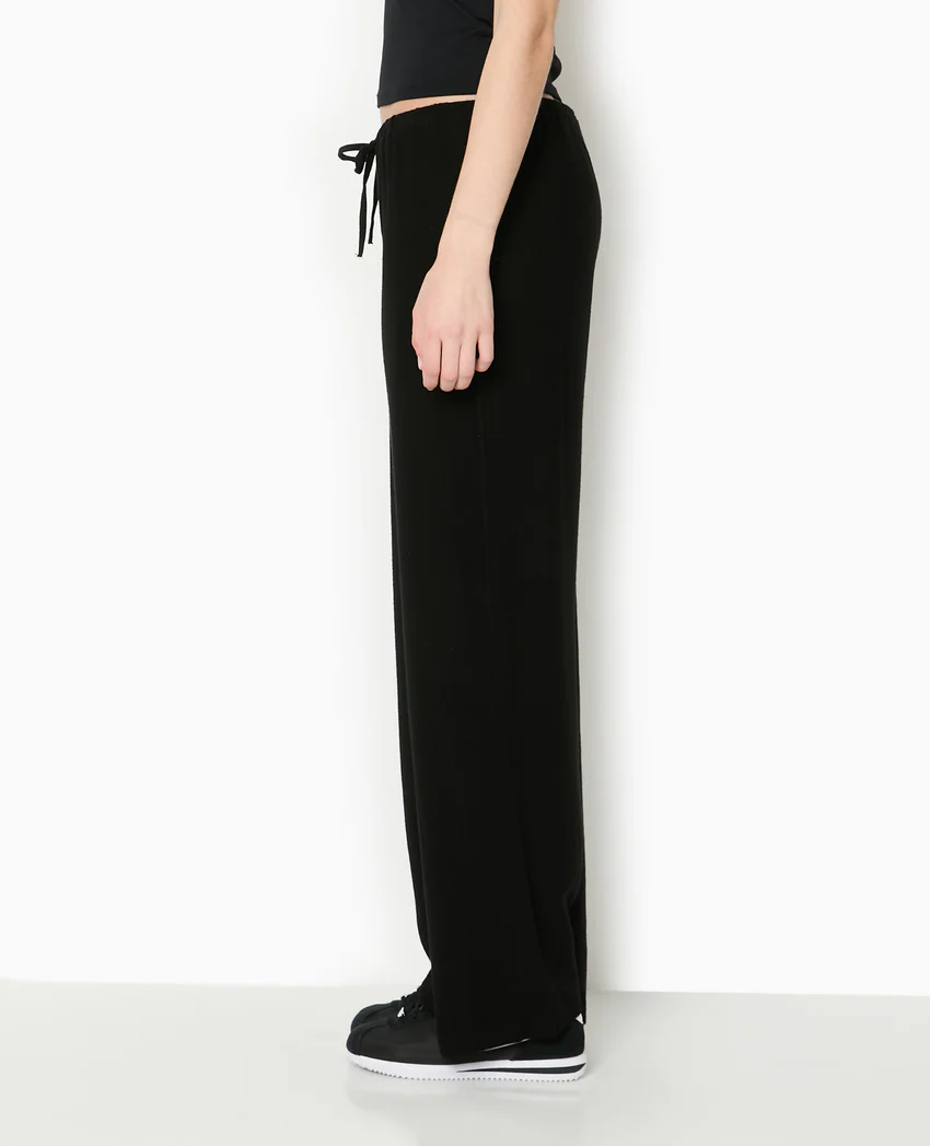 Pimkie Pantalon large et droit avec taille élastiquée
