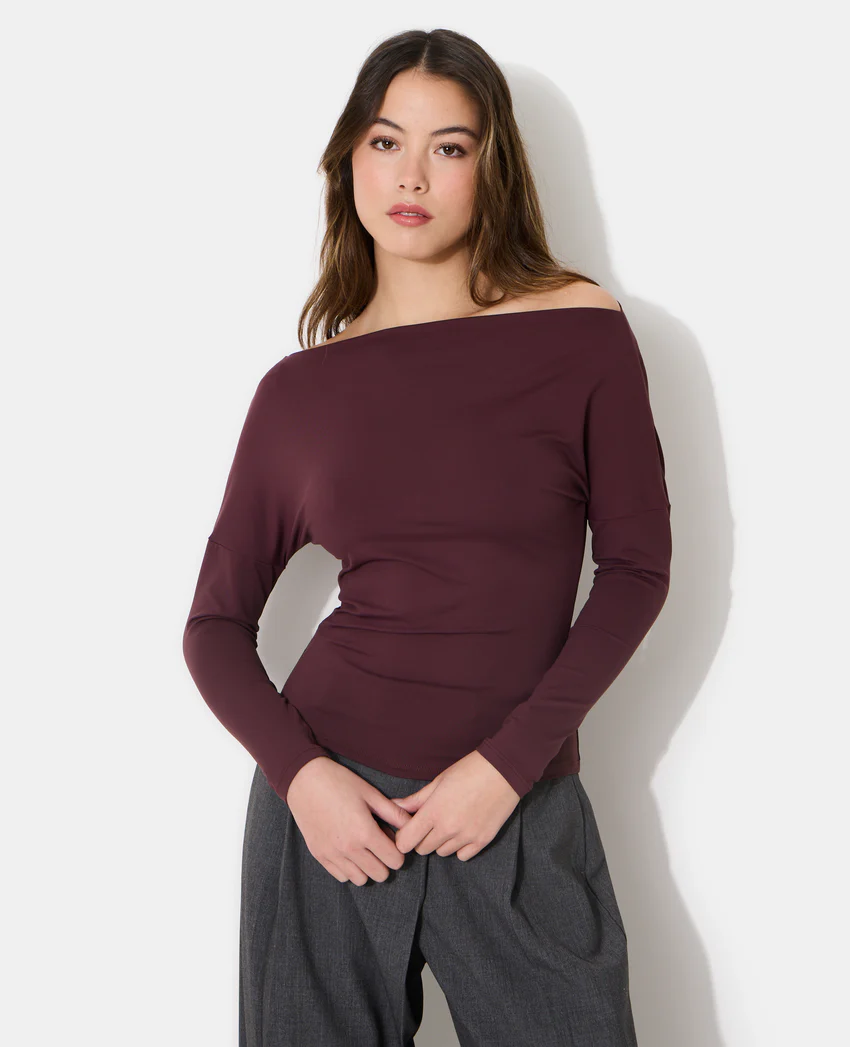 Pimkie Top manches longues avec encolure bateau