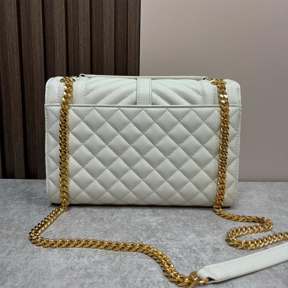YSL envelope medium in grained leather - Top Club