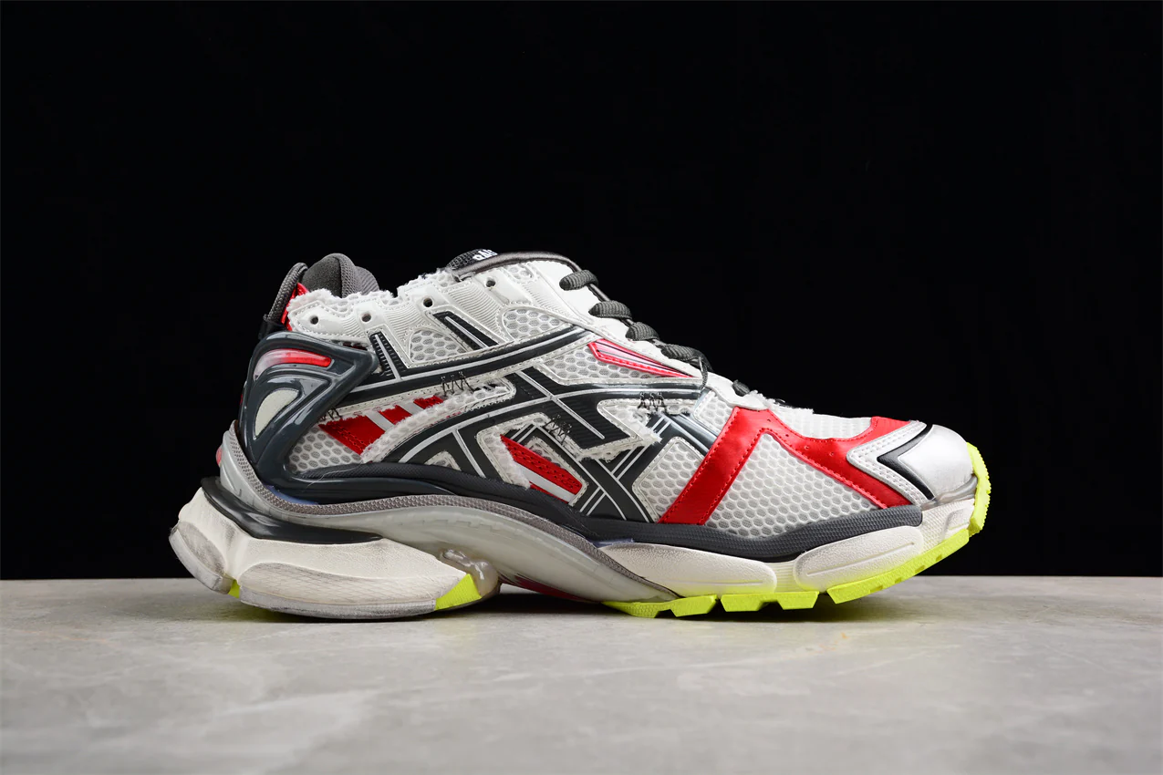 Balenciaga Runner Sneaker in Black, White, Red, and Neon Yellow - Sneaker Replica Workshop