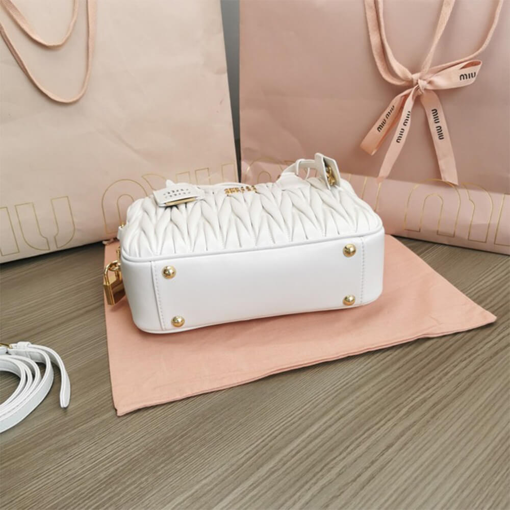 Matelasse nappa leather top-handle bag - Top Club