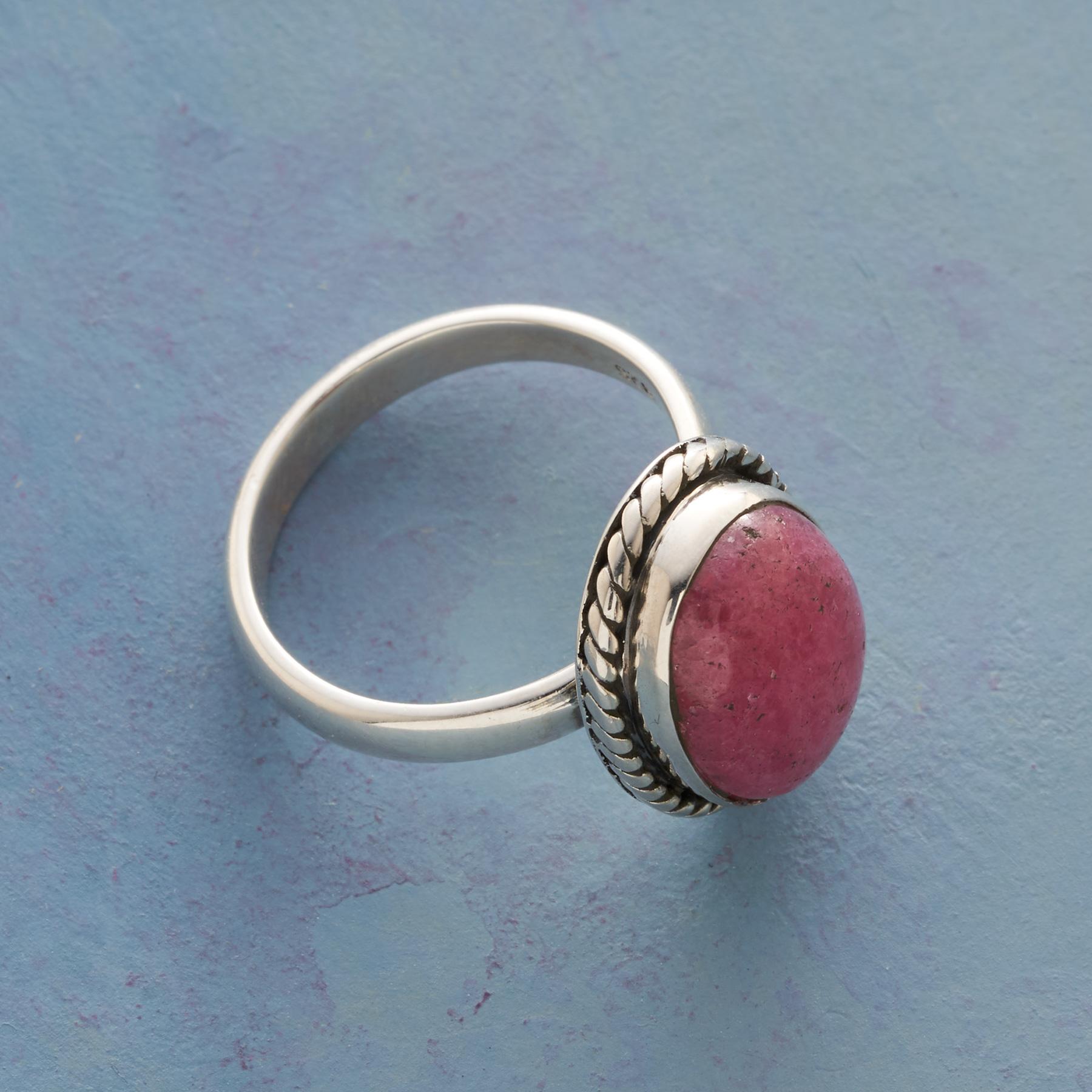 Rope Around Rhodonite Ring - Sundance Living
