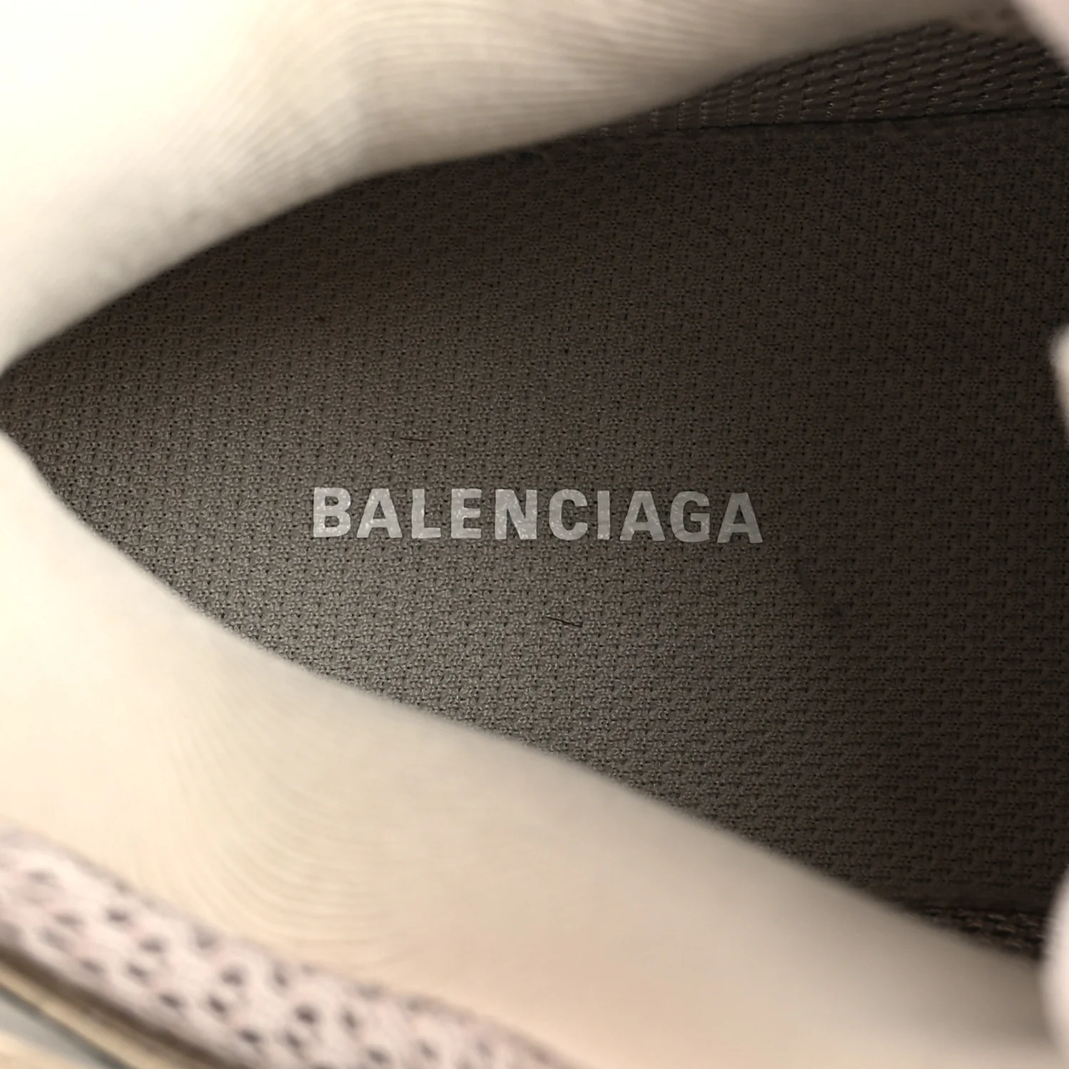 Mesh Rubber Womens Track Sneakers 40 Balenciaga Grey - Top Club