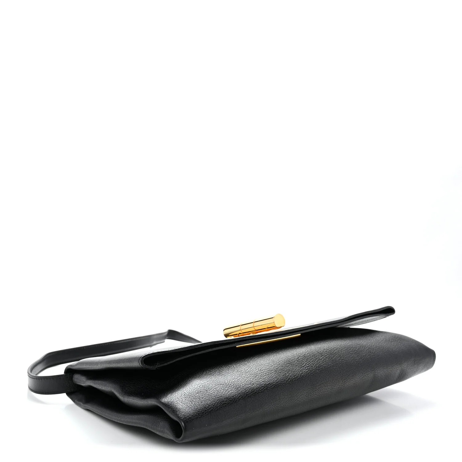 Calfskin Natalia Convertible Clutch Black - Top Club