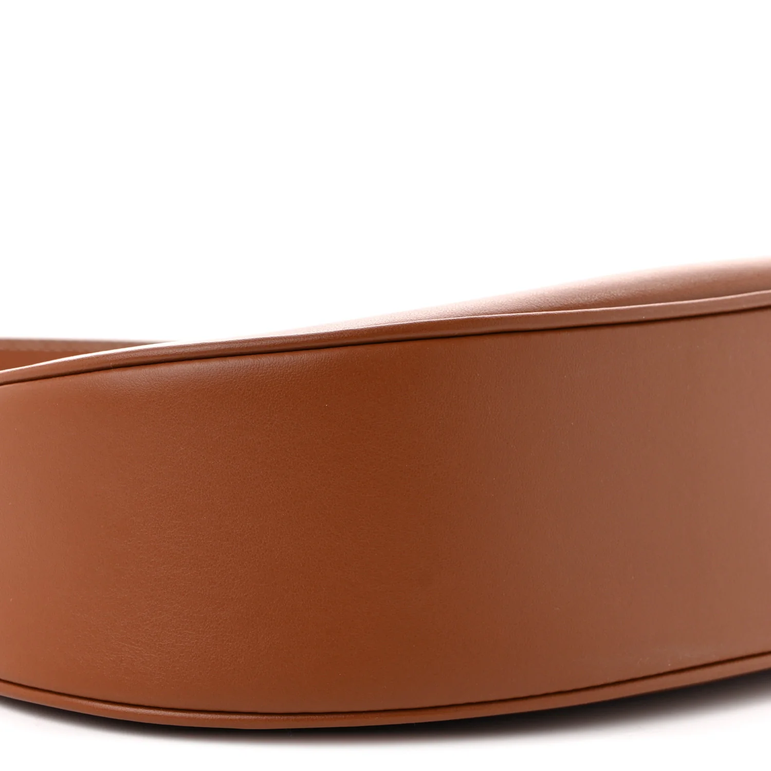 Smooth Calfskin Medium Strap Ava Triomphe Shoulder Bag Tan - Top Club