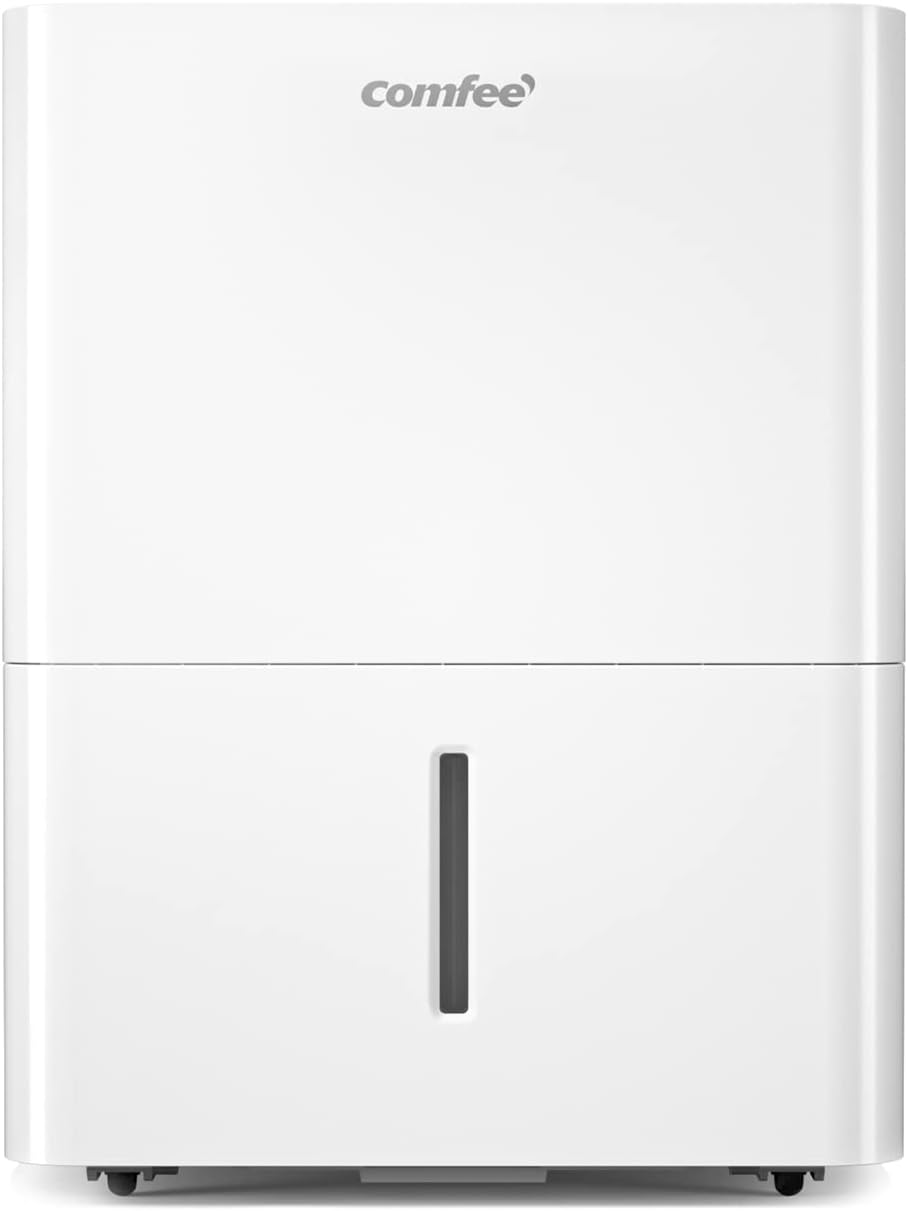 Deumidificatore compatto, assorbe fino a 12 l/giorno, deumidificatore d'aria con ruote e maniglia, timer 24 ore, serbatoio 2L, per camera da 20 – 35 ㎡, MDDN-12DEN7