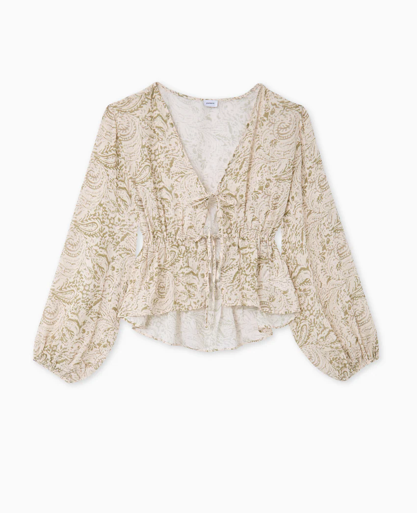 Pimkie Blouse manches longues motif cachemire