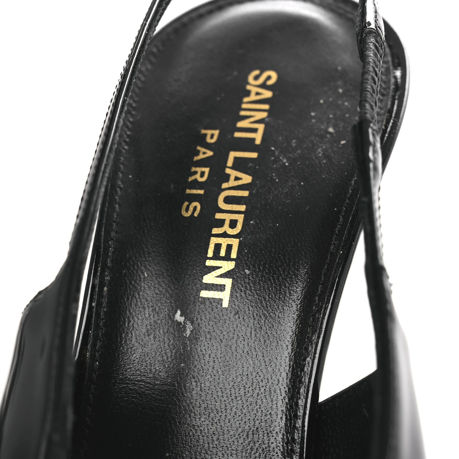 Vernice Grupy Madame 115mm Slingback Pumps 38 Black - Top Club