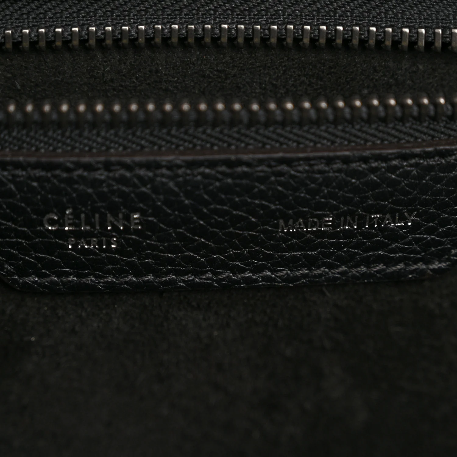 Drummed Calfskin Micro Luggage Black - Top Club