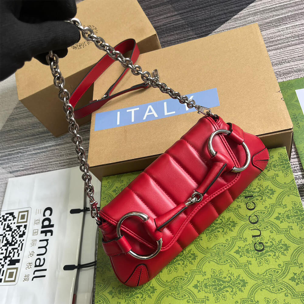 GUCCI HORSEBIT CHAIN SMALL SHOULDER BAG - Top Club