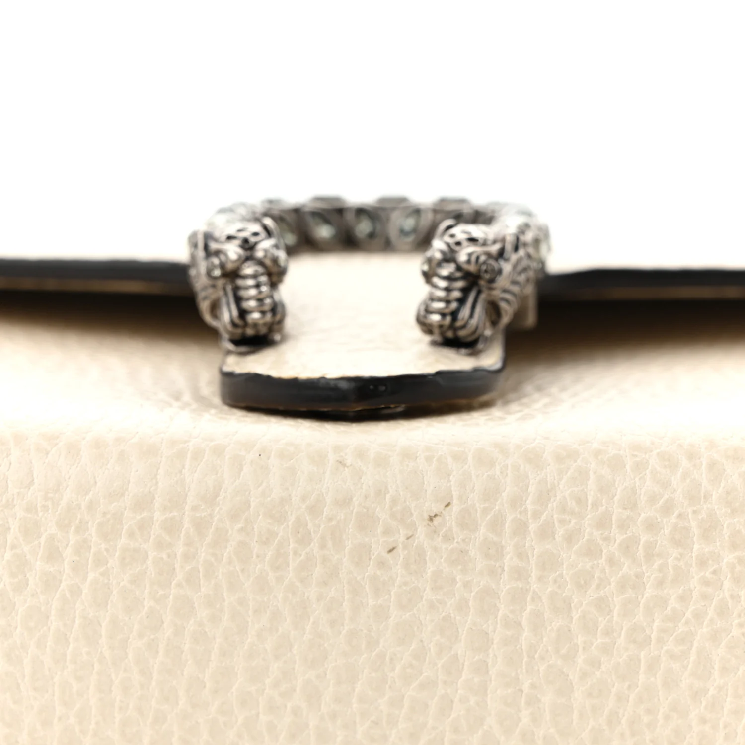 Dollar Calfskin Mini Dionysus Chain Wallet Mystic White - Top Club