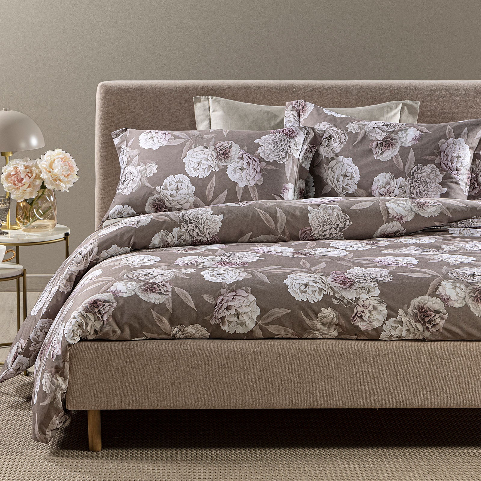 Completo Copripiumino In Raso Di Cotone Rosa Bianca Matrimoniale Unica Dreaming