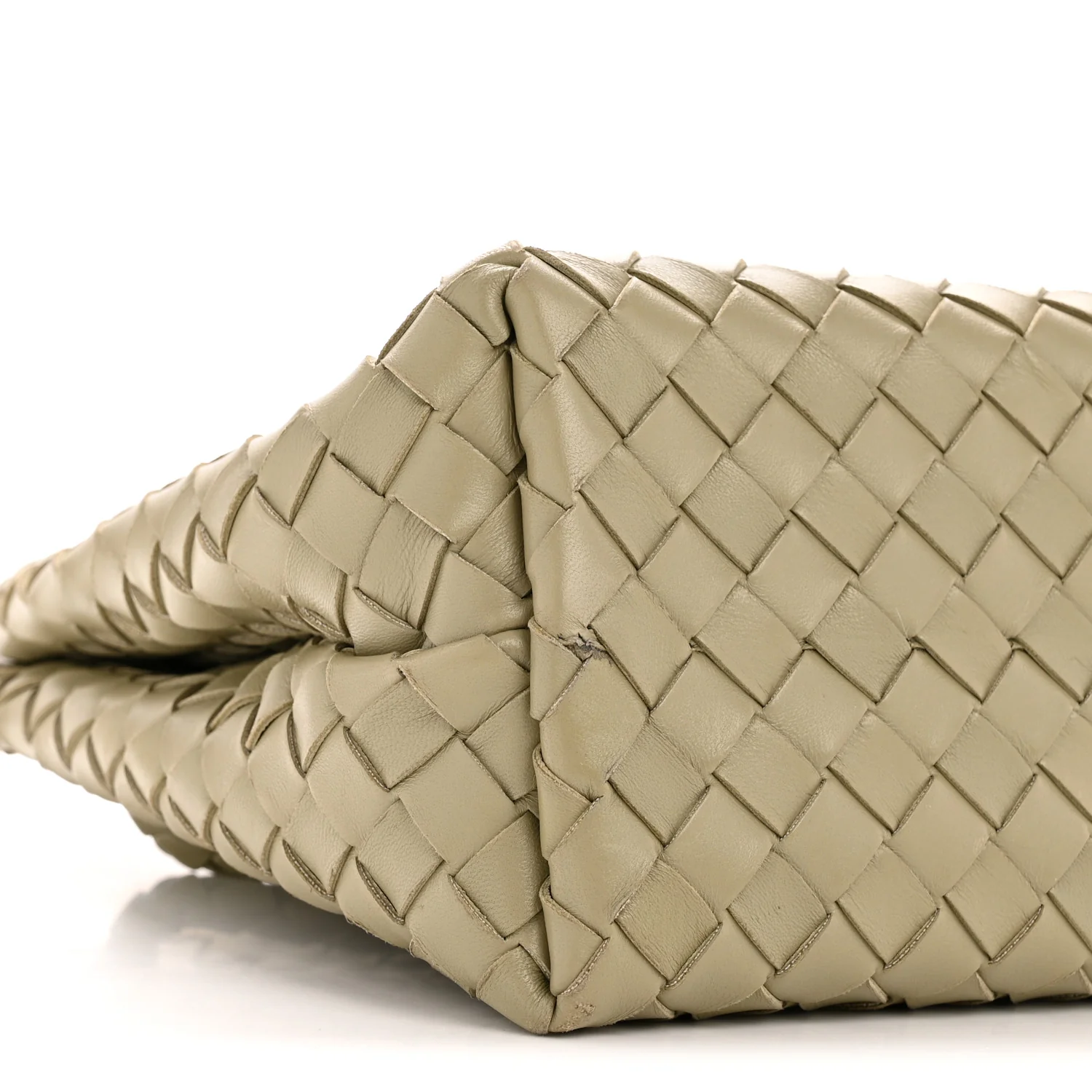 Nappa Intrecciato Medium Andiamo Shoulder Bag Travertine - Top Club