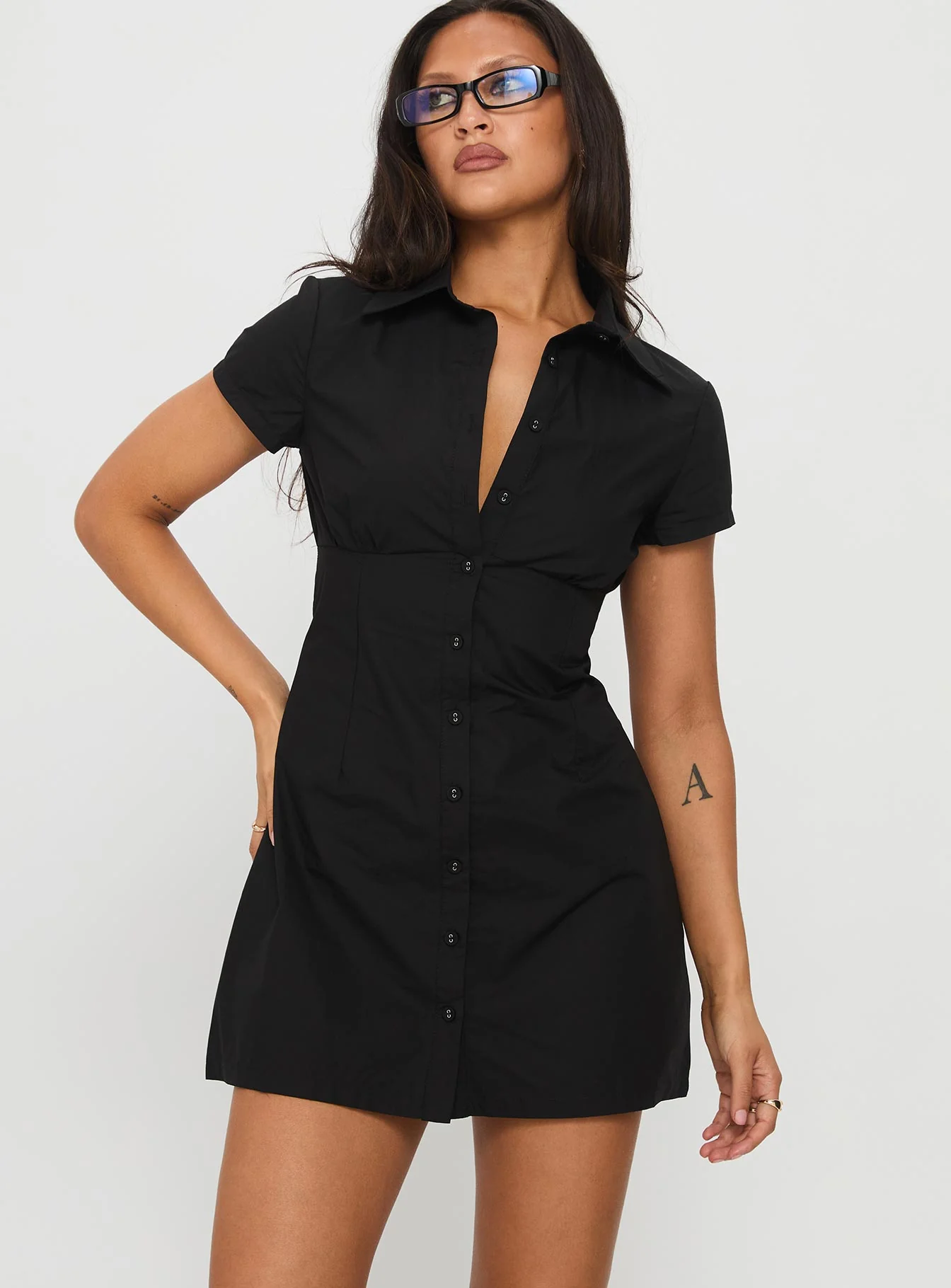 Motley Mini Dress Black