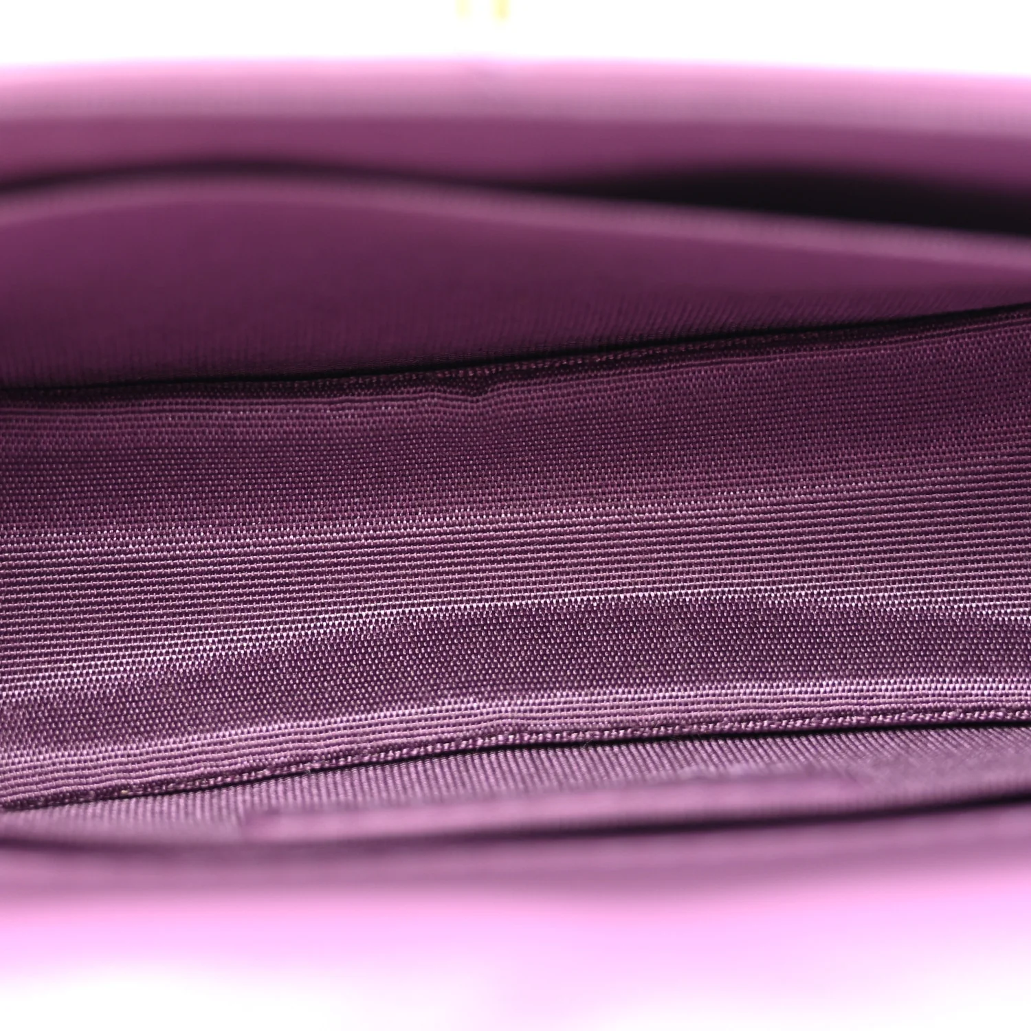 Shiny Lambskin Quilted Extra Mini Flap Purple - Top Club