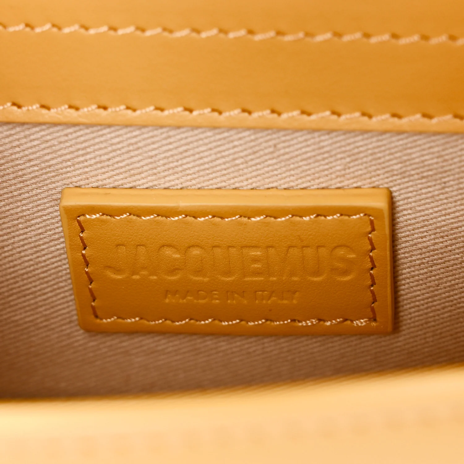 Smooth Calfskin Le Bambino Dark Yellow - Top Club