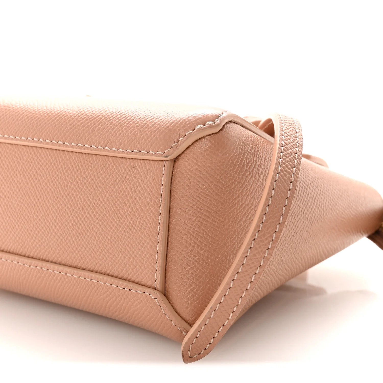 Grained Calfskin Micro Belt Bag Vintage Pink - Top Club
