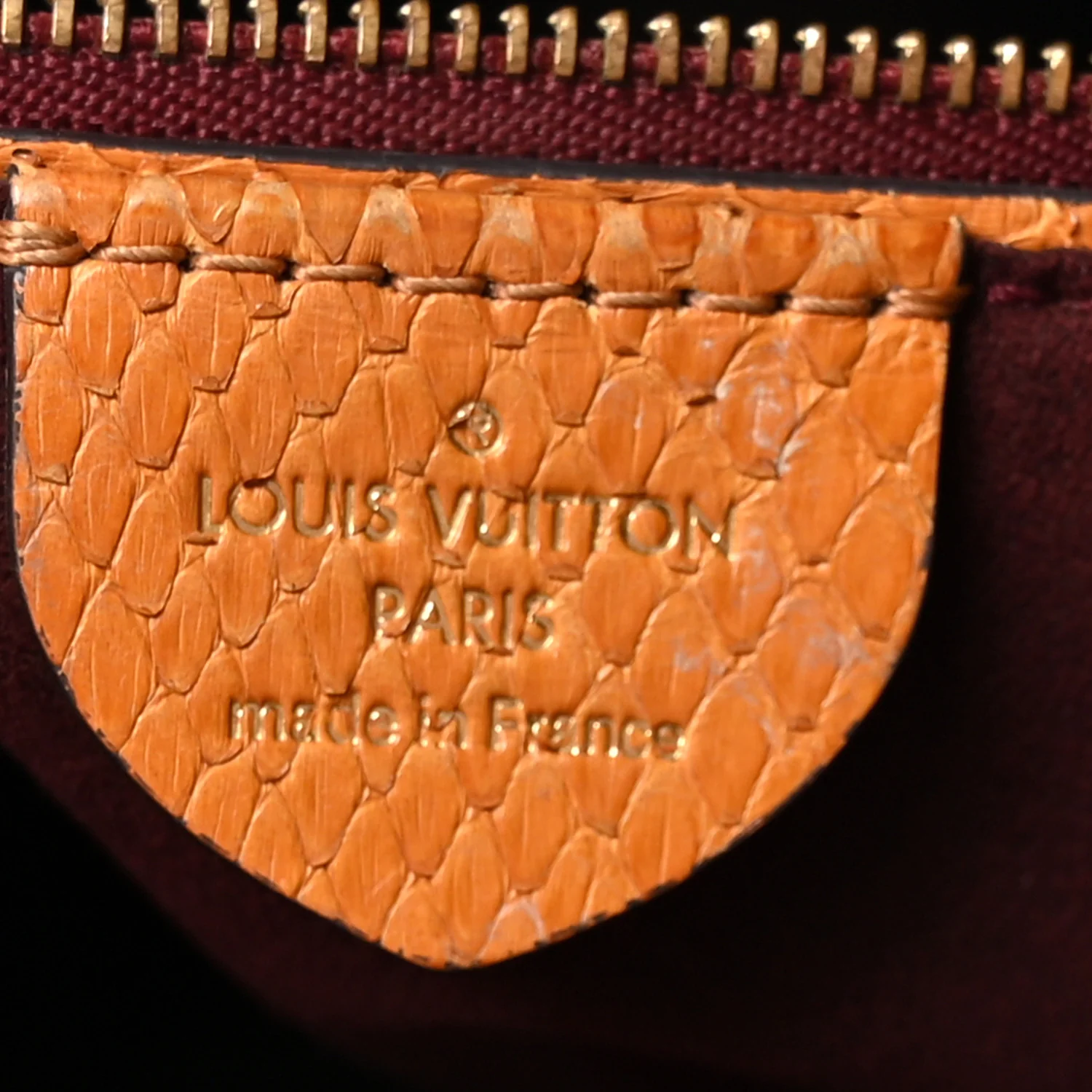 Monogram Python Ostrich Gaia Bordeaux - Top Club