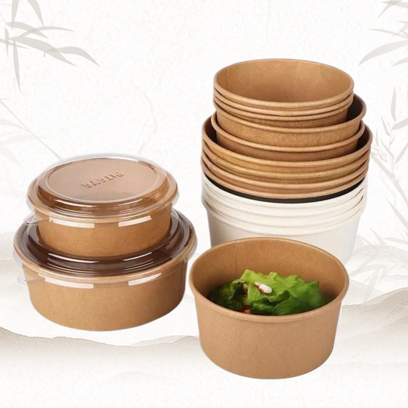 Kraft Paper Salad Bowls