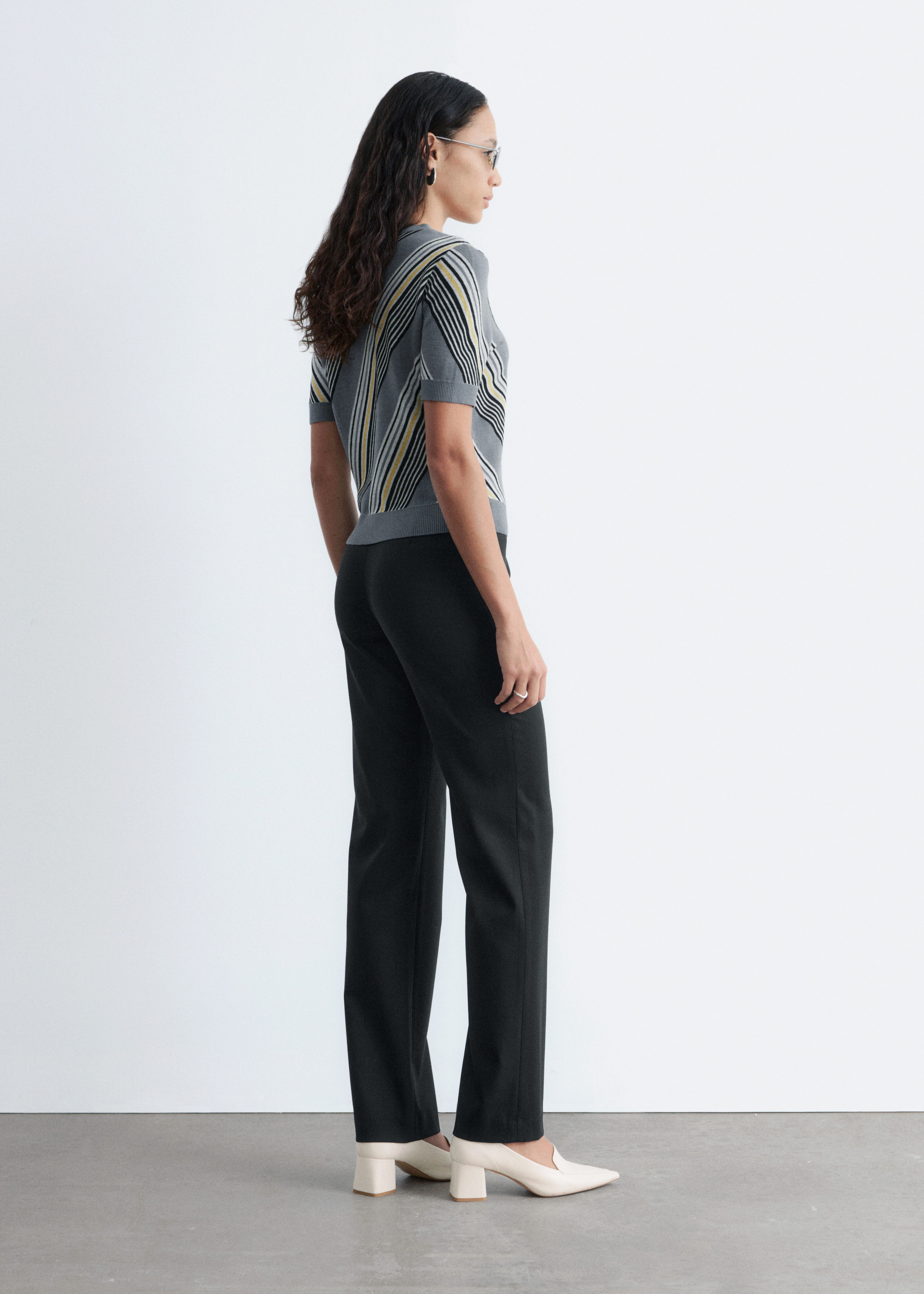 & Other Stories STRAIGHT-LEG WOOL TROUSERS
