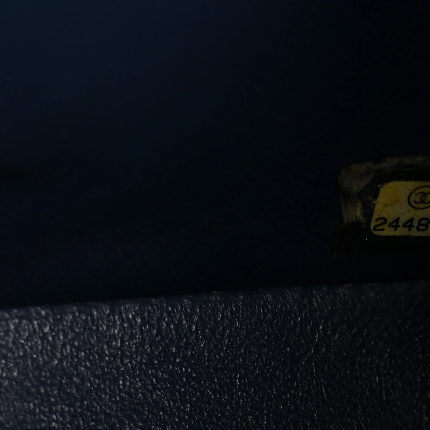 Caviar Quilted Mini Square Flap Navy - Top Club