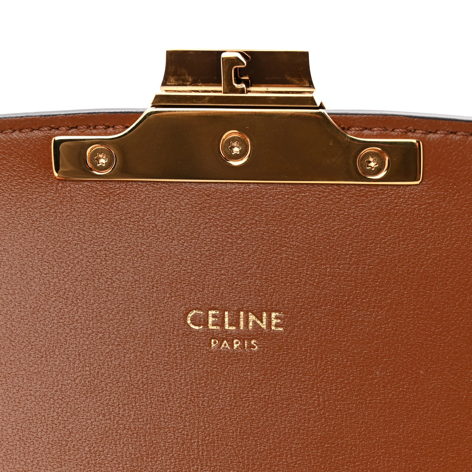 Triomphe Canvas Calfskin Medium Triomphe Bag Tan - Top Club