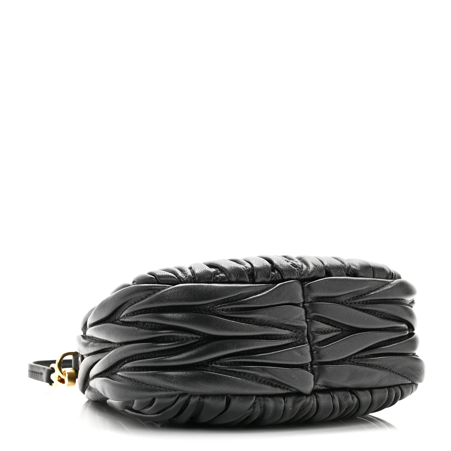 Nappa Matelasse Mini Wander Hobo Black - Top Club