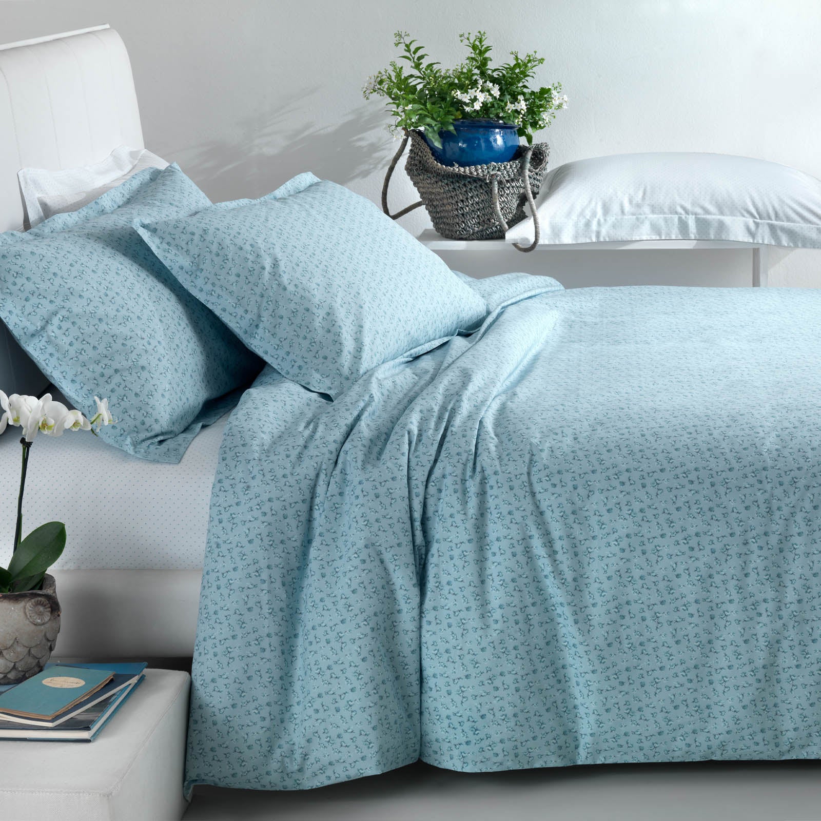 Copripiumino Con Federe In Percalle Rose-Mignon Singolo