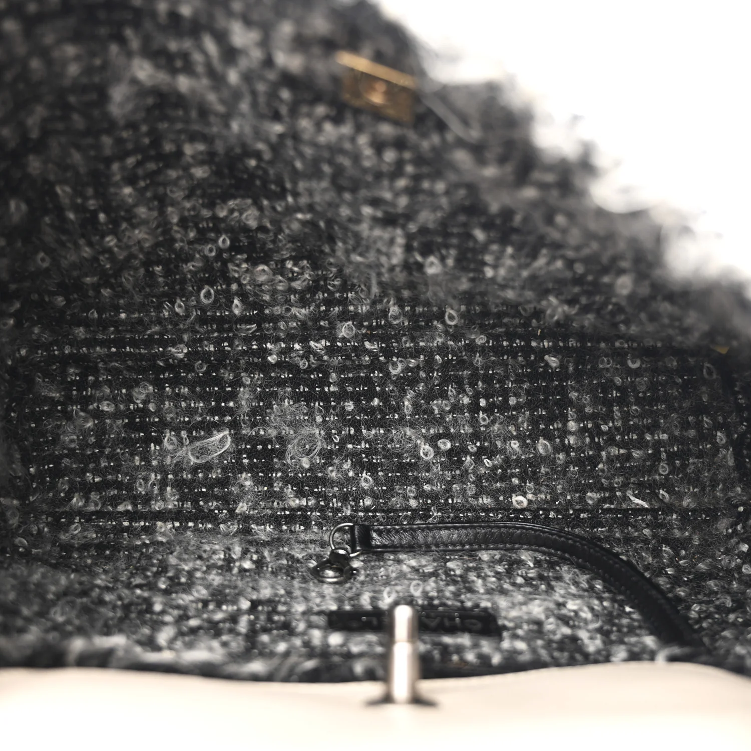 Tweed Calfskin Tweedy Shopping Tote Beige - Top Club