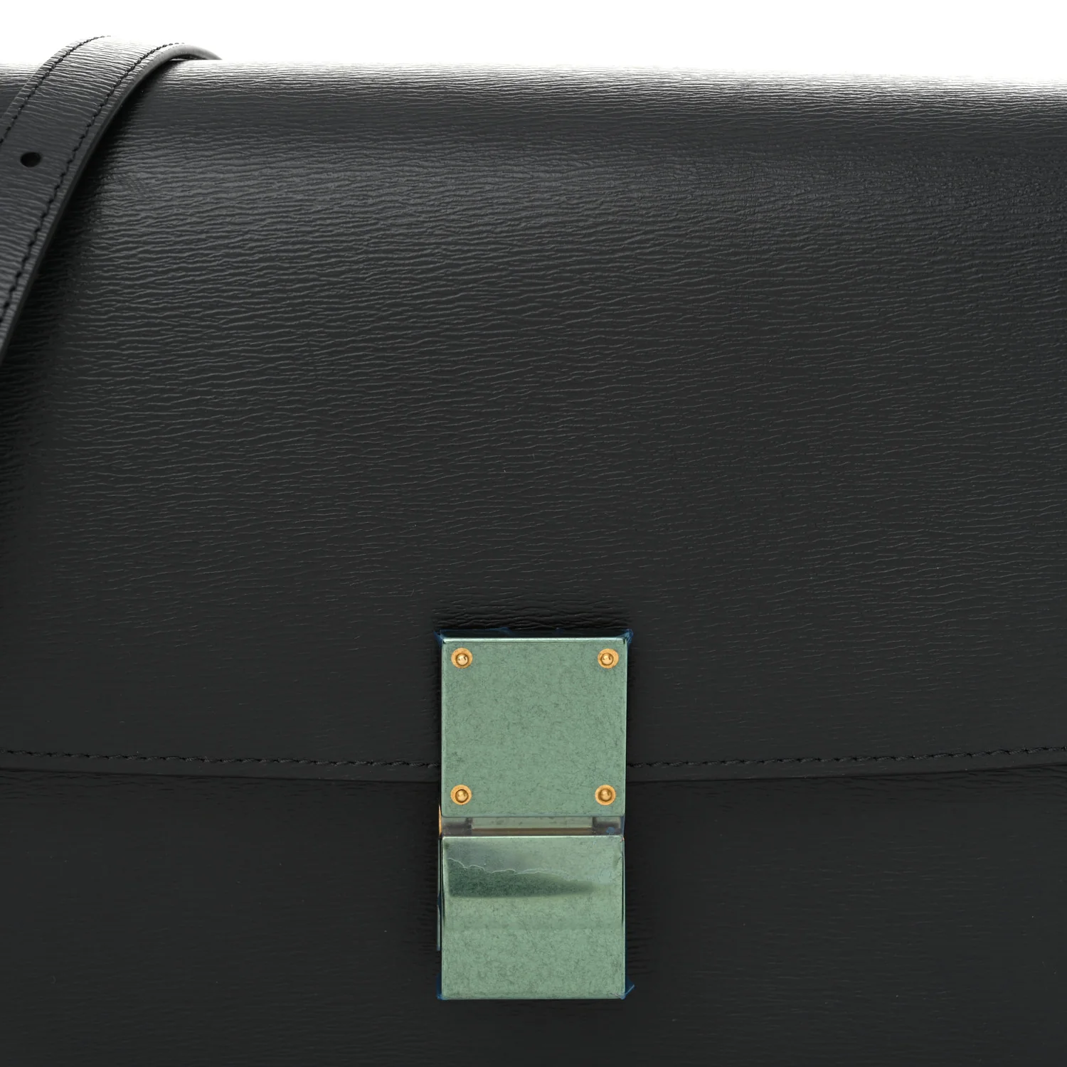 Liege Calfskin Medium Classic Box Flap Bag Anthracite - Top Club