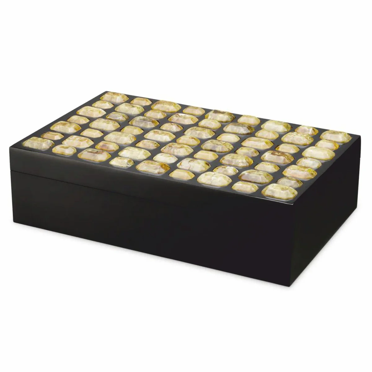 Luxury jewelry box black / yellow 37.5 cm - storage box