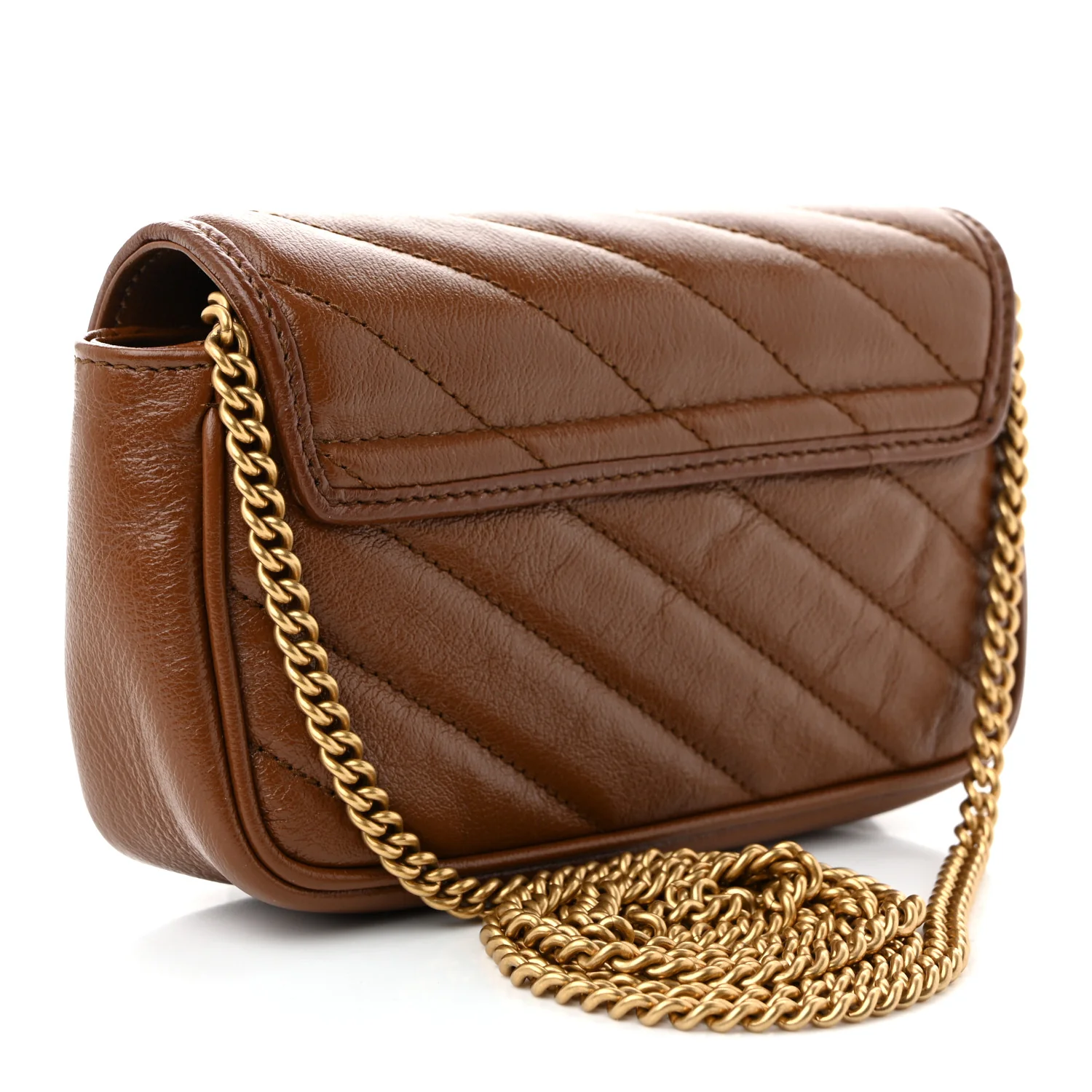 Azalea Calfskin Matelasse Diagonal Super Mini GG Marmont Shoulder Bag Cuir - Top Club