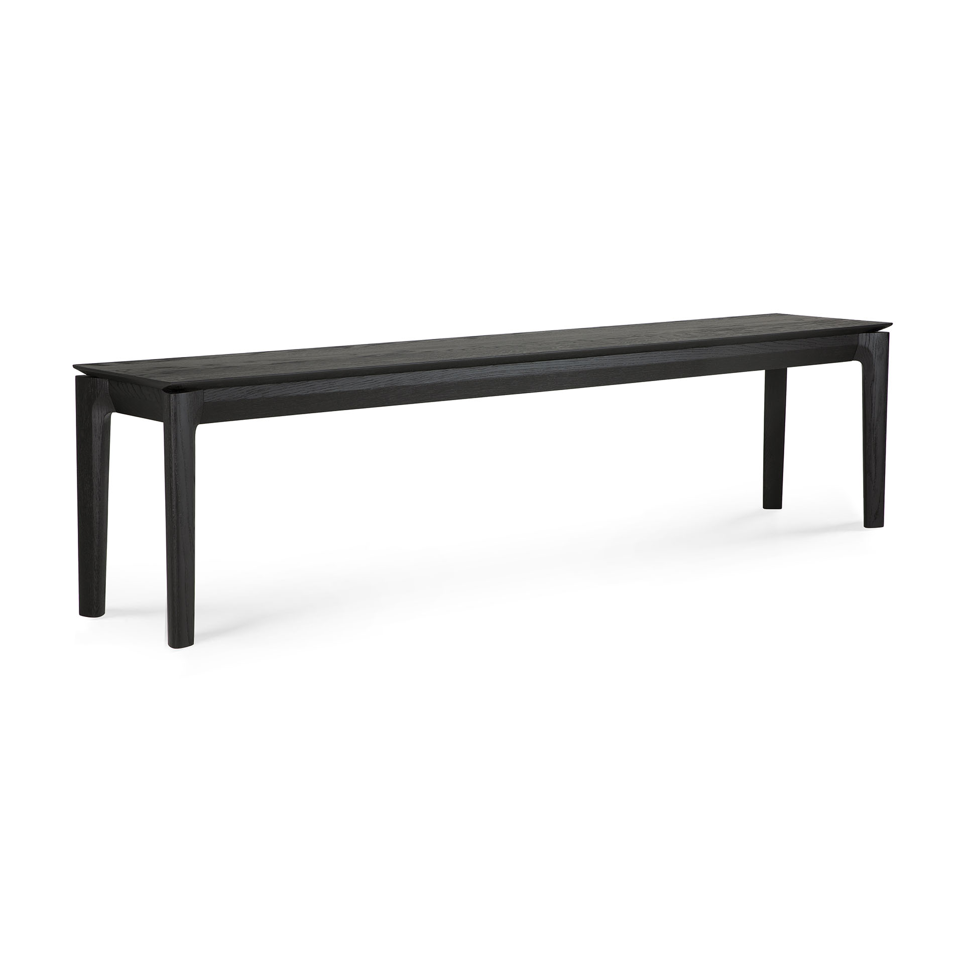 Bok bank - eiken zwart - 186cm