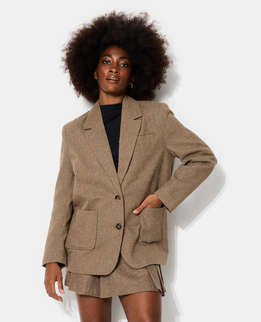 Pimkie Veste blazer oversize motif chevrons